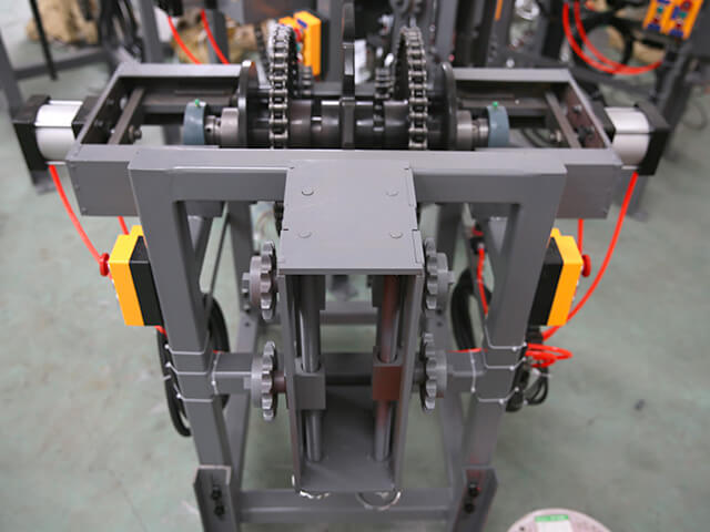 Power take-off frame for PVC/nitrile glove production line